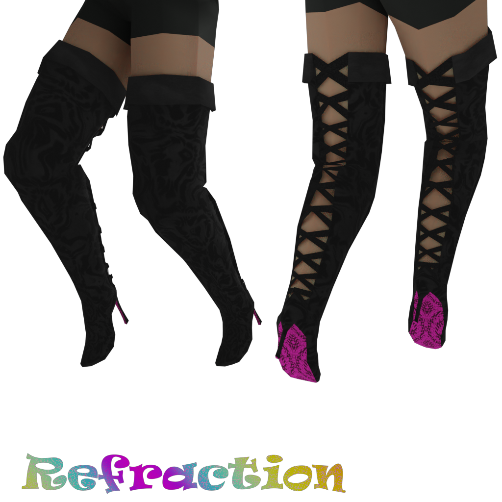 Femme Fatale Thigh High Boots Decentraland Marketplace